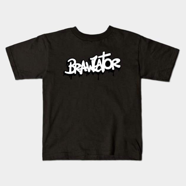 Brawlator (White) Kids T-Shirt by Brawlator